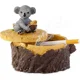 thumbnail image 1 of Cenicero de cigarrillos con tapa, bonito cenicero de animales de bosque vivo para interiores y exteriores, cenicero de animales, decoración del hogar, regalos, Koala, 1 of 5