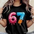 thumbnail image 2 of 67 Ice Cream Drip T-Shirt, Six Seven Colorful Sprinkles Meme Tee, 2 of 5