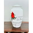 thumbnail image 4 of Northern cardinal Bird Cremation Urn | Human Ashes Adult Memorial urn, Burial, Funeral Cremation Urns | 10" (Large Adult), 4 of 4