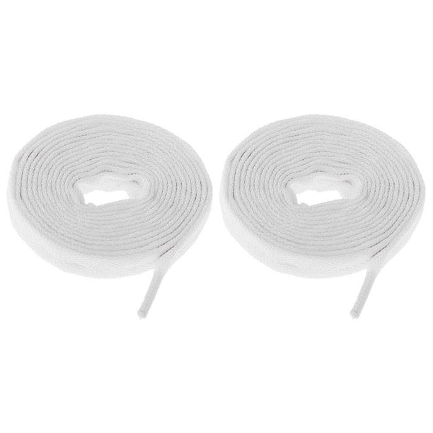 Botas de Patinaje Antideslizante Sunnimix Cordones de Nylon 180cm Blanco