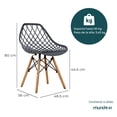 thumbnail image 2 of Comedor Vento 4 personas rectangular Gris, 2 of 8