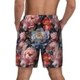 thumbnail image 4 of Goofa Rose Flowers Printed Men's Swim Trunks Board Shorts Quick Dry Mens Swimming Trunks with Compression Liner,Breathable Fit Hawaii Beach Shorts-3X-Large, 4 of 9