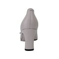 thumbnail image 4 of Helena Women Wide Width Leather T-Strap Double Buckles High Heel Pumps, 4 of 6
