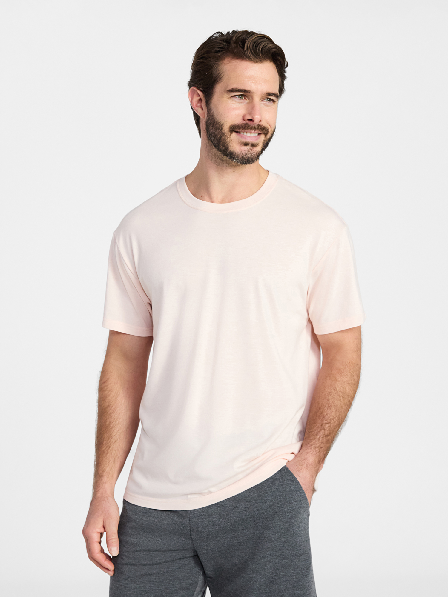 Athletic Works Men's and Big & Tall Tri Blend Tee with Short Sleeves, Sizes XS-4XLT