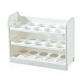 thumbnail image 2 of Xihbxyly Huevera de Tres Niveles con Capacidad para 30 Huevos, Organizador para Puerta de Refrigerador, Transparente, Plástico Duradero, Ahorra Espacio, Ideal para La Cocina, 25 X 19,5 X 9,8 Cm., 2 of 7