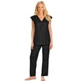 thumbnail image 2 of Pyjama Silhouette pour Femmes Shadowline 76737 (Marine 1X), 2 of 4