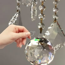 Tineasur 100Pcs Metal Chandelier Clips Silver 14mm Crystal Fastening Connectors