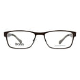 thumbnail image 2 of Hugo Boss 0873 Full Rim Rectangular Matte Brown Gray Eyeglasses, 2 of 3