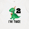 thumbnail image 4 of Inktastic 2nd Birthday Dinosaur 2 Year Old Boys Baby T-Shirt, 4 of 5