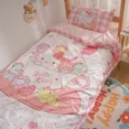 thumbnail image 5 of Sanrio Cinnamoroll Kuromi My melody ropa de cama para estudiantes, juego de cuatro piezas de dibujos animados, Sábana de cama para dormitorio para niñas, funda de edredón, juego de tres piezas, 5 of 5