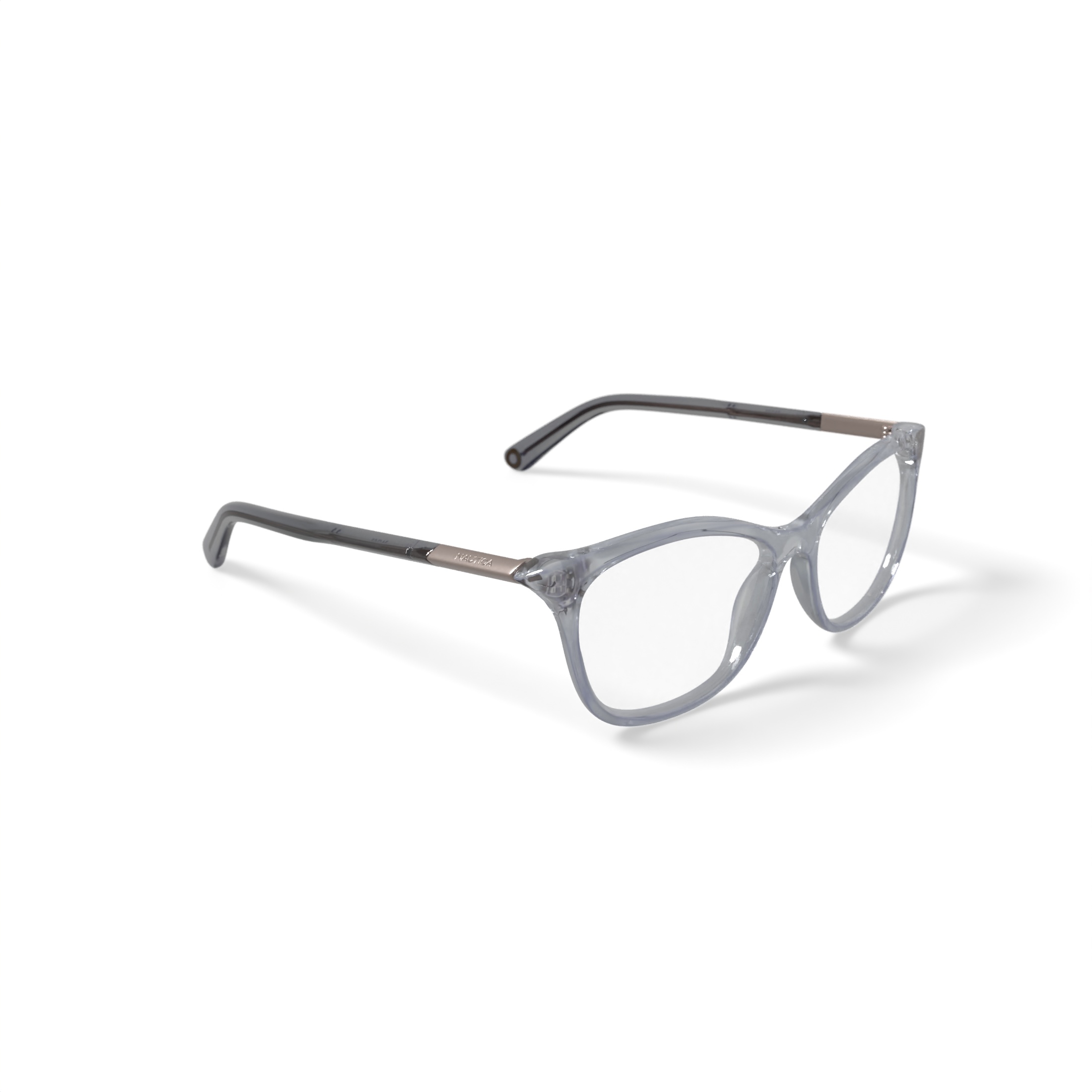 Nautica Women's NLO5001 Prescription Eyeglasses with Case, Crystal