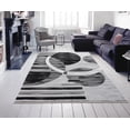 thumbnail image 4 of MDA Rug Imports Orelsi Grey/Black Polyester Area Rug 8'1'' X 10'5'' 8' x 10' Rectangle, 4 of 5