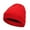 Red, variant on Winter Beanies Winter Woolen Melon Hat Reflective Silk Knitted Hat Solid Color Thick Velvet Warm Ear Protection Toe Cap Hat