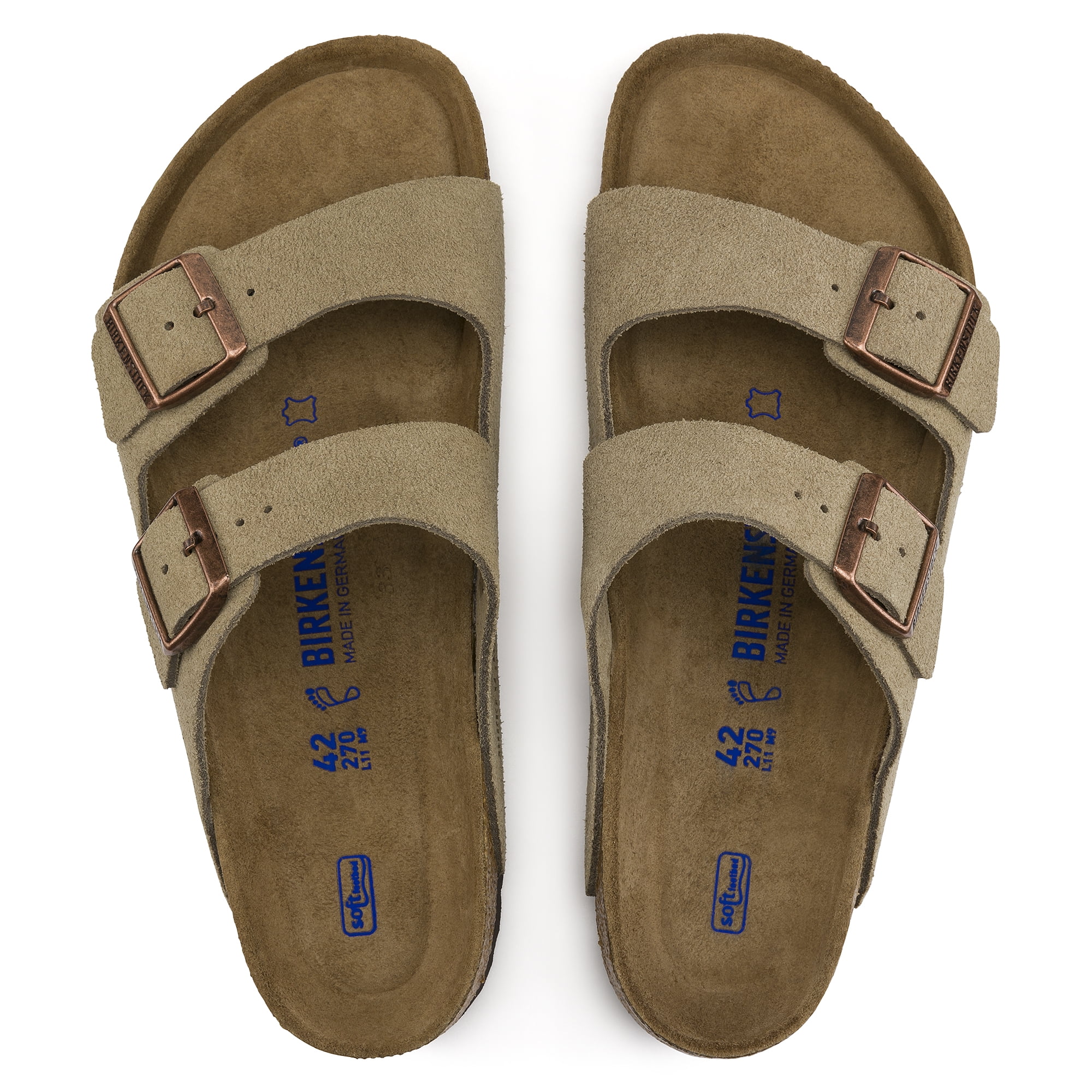 Unisex Birkenstock Arizona Soft Footbed Narrow Fit Taupe (0951303) - 43