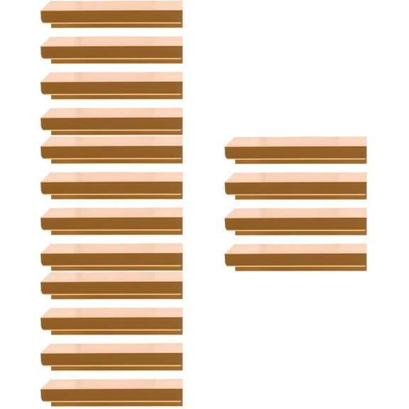 unbranded 16 pcs Finger Edge Pulls for Kitchen Cabinet Hidden Cabinet Drawer Handles for Kitchen Home Use