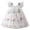 1-White32, variant on Byoo Newborn Girls' Floral Embroidery Tulle Dress Ruffle Strap A Line Soft Princess Party Sundress