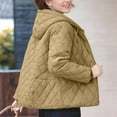 thumbnail image 6 of Roncen Short Quilted Winter Coats for Women - Hooded Heavy Warmth Puffer Jacket - Long Sleeve Insulated Outerwear with Zip Front & Cozy Lining - Thickened Cotton Parka for Cold Weather, 6 of 7
