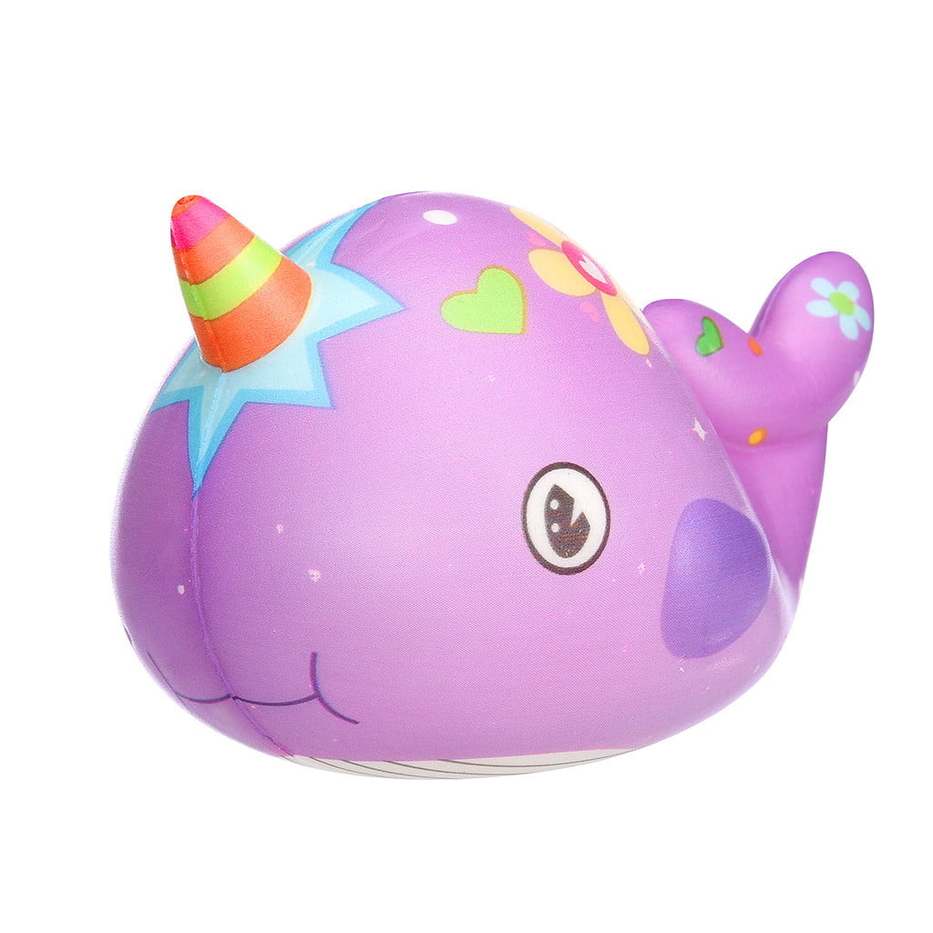 New Genuine Silly Squishies Narwhal Gift Stress Reliever Birthday! RARE 