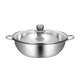 thumbnail image 5 of Olla de acero inoxidable de doble cara para cocinar, con tapa, ideal para fiestas y camping. 28cm 1 compartimento, 5 of 9