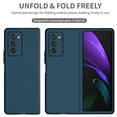 thumbnail image 6 of ELEHOLD Matte Case for Samsung Galaxy Z Fold 2,Solid Color Anti-Scratch Ultra Slim Lightweight Case Shockproof Protective Cover for Samsung Z Fold 2,Darkblue, 6 of 7