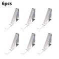 thumbnail image 4 of Table Clamps Tablecloth Holder Clamps Silver 7.2*4.6*1.2Cm For Home Picnics Party Mirror Polished Stainless Steel Fangkenuo, 4 of 9