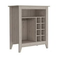 thumbnail image 5 of Nmkwnr Wood Kitchen Bar Cabinet with 1 Open Shelf and 6 Wine Bottle Rack, Light Gray, 5 of 5