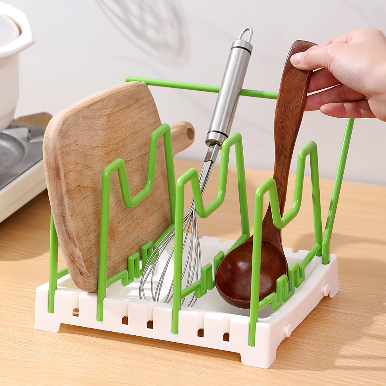 Dream Lifestyle Pot Lid Holder Freestanding Adjustable PP Multi