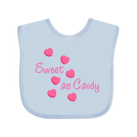 

Inktastic Sweet As Candy Valentine Gift Baby Girl Bib