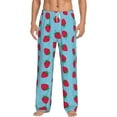 thumbnail image 2 of Goofa Strawberries Printed Soft Pajama Pants for Men, Wide Leg Comfy Casual Lounge Yoga Pants-XX-Large, 2 of 9