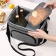 thumbnail image 5 of Bolsa de almuerzo aislada 15L Reutilizable Cooler Tote | Organizador térmico a prueba de fugas con correa ajustable para el hombro | Grande 11.4"x8.7"x9.5" | Oficina Picnic Senderismo Playa | Paño, 5 of 6