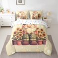 thumbnail image 2 of Erosebridal Cute Gnome Bedding Sets King Size,Sunflower Comforter Sets With Sheets,Chic Flower Floral Bed In A Bag King Size, Lightweight Bedroom Decor,7-Piece Reversible, 2 of 5