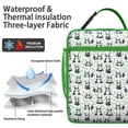 thumbnail image 2 of Panda Insulated Lunch Bag Box Student Reusable Lunch Tote Bag Lightweight Lunchbox School Travel, 2 of 6