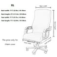thumbnail image 4 of Office Chair Cover, Universal Stretchable Desk Chair Cover, Computer Chair Slipcovers Black, XL, 4 of 8
