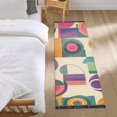 thumbnail image 3 of Yayeee Runner Rug for Bedroom 2'x6' Machine Washable Hallway Non Slip Mat, Purple Geometric, 3 of 8