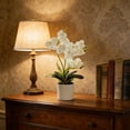 thumbnail image 4 of Artificial Phalaenopsis Orchid Bonsai Potted Plant Silk Flower Arrangement Realistic Home Decor Desktop Office Wedding Centerpiece Maintenance Free Floral Display Indoor Outdoor Decor, 4 of 6