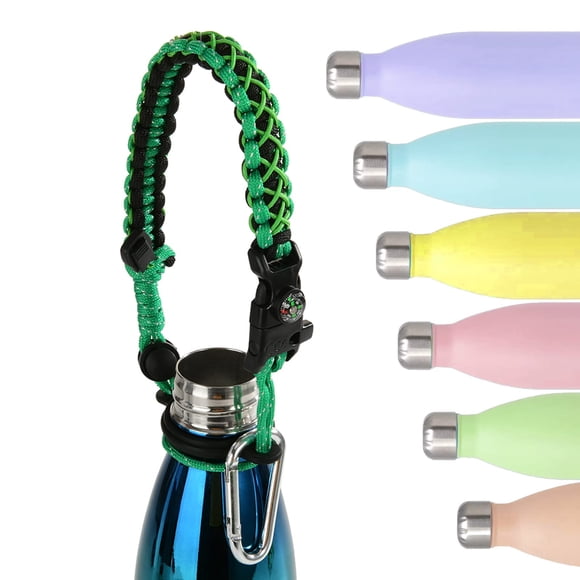 Asa para Botella Greant con Paracord y Brújula para Botellas de 12-25 oz