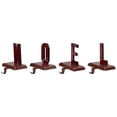 thumbnail image 4 of Metal Lettered "NOEL" Christmas Wooden Stocking Holders - 6" - Set of 4, 4 of 9