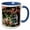 Blue/White, variant on 3drose, Massachusetts, Nantucket Island, Roses and Home - Us22 Wbi0103 - Walter Bibikow, 15oz Two-tone Red Mug