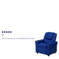 thumbnail image 4 of BizChair Vinyl Recliner, Blue, 4 of 13