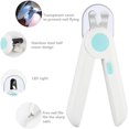 thumbnail image 4 of Cortaúñas para perros y gatos con luz LED, cortaúñas para gatos con lima de uñas y protección contra salpicaduras para el cuidado de las patas de mascotas pequeñas y medianas, 4 of 5