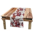thumbnail image 1 of Floral Table Runner, Romantic Boho Style Narcissus Magic Magnolia Rose Vibrant Pattern Print, Dining Room Kitchen Rectangular Runner, 3 Sizes, by Ambesonne, 1 of 2
