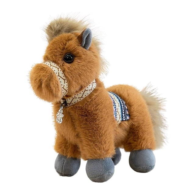 Horse Toy Soft Stuffed Animal Interactive Companion For Kids Birthday Home