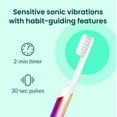 thumbnail image 5 of quip Sonic Battery Electric Toothbrush, Soft Bristles, with Travel Cover and AAA Battery, 1 Count, Rainbow Metal, 5 of 10