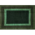 thumbnail image 1 of Ahgly Company Indoor Rectangle Abstract Turquoise Blue Modern Area Rugs, 7' x 9', 1 of 4