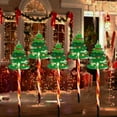 thumbnail image 3 of 5-Pack Solar Moving Christmas Lights, Waterproof Outdoor LED Holiday Decor with Santa & Reindeer Designs for Yard, Pathway, Tree, 3 of 7