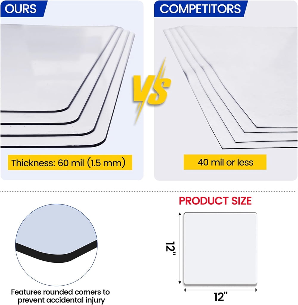 Triani 1Pcs Square Magnetic Vent Covers 12*12 InchAir Floor Covers Strong Magnetic AC Vent Cover for Home Ceiling Wall Heater Vents(White)