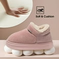 thumbnail image 4 of AUXDIQ Women Men Winter Boots Slippers Home Warm Fleece Booties Slipper Anti Slip House Shoes Indoor Outdoor, 4 of 5