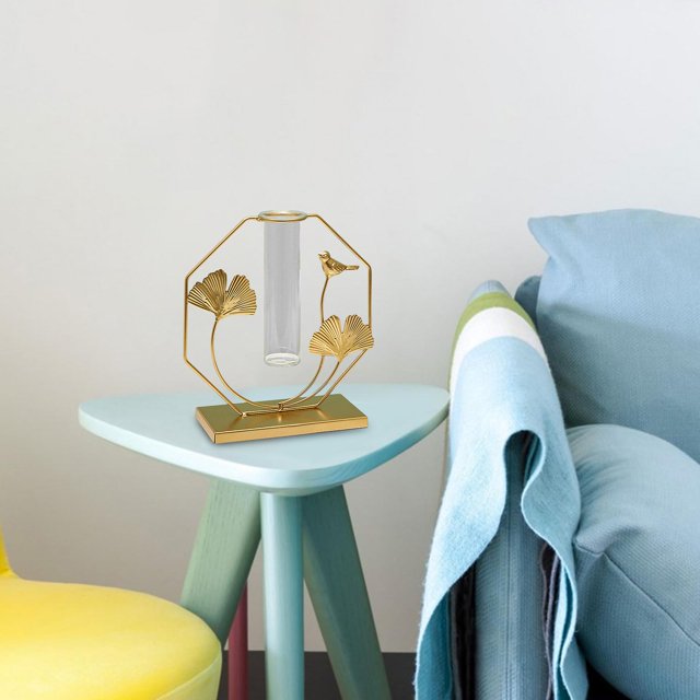 Decoraciones de jarrón de oro para jarrón de de estar con soporte , jarrones s modernos para flores pieza Baoblaze Jarrón hidropónico