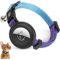 thumbnail image 1 of Cat Collar Compatible With Air Tag, Adjustable Cat Collar With Bell & Air Tag Holder & Safely Buckle, 1 of 5