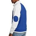 thumbnail image 5 of SOOMLON Big and Tall Mens Sweatshirts Turtleneck 1/4 Zip Pullover Waffle Color Block Long Sleeve Shirt Warm Fashion Tops, 5 of 6